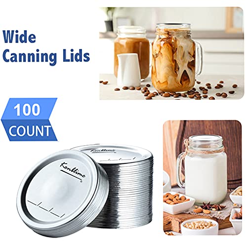 Reviews for Konblimc 100Count Canning Lids Wide Mouth Canning Lids