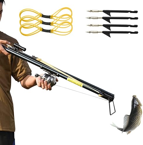 Piaoyu Caña de pescar con láser, diseño de flecha y dardos y flechas, juego de pesca multifuncional y automático de peces