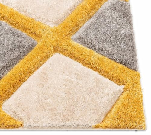 Image of Warm & Welcoming Shaggy Rug - 2x6 ft Runner for Hallway and Bedroom with Soft Texture and Modern Appeal