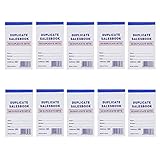 10 Pack Lot Sales Book Order Receipt Invoice Carbonless Copy 50 Sets 3.5