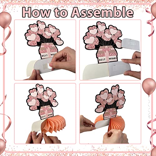 30e verjaardag honingraat middenstukken, 10 stuks verjaardagstafel decoraties met gelukkige 30e verjaardag taart topper… - Image 4