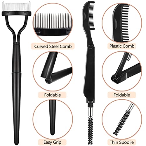 4 in 1 pieghevole Pettine ciglia, separatore per