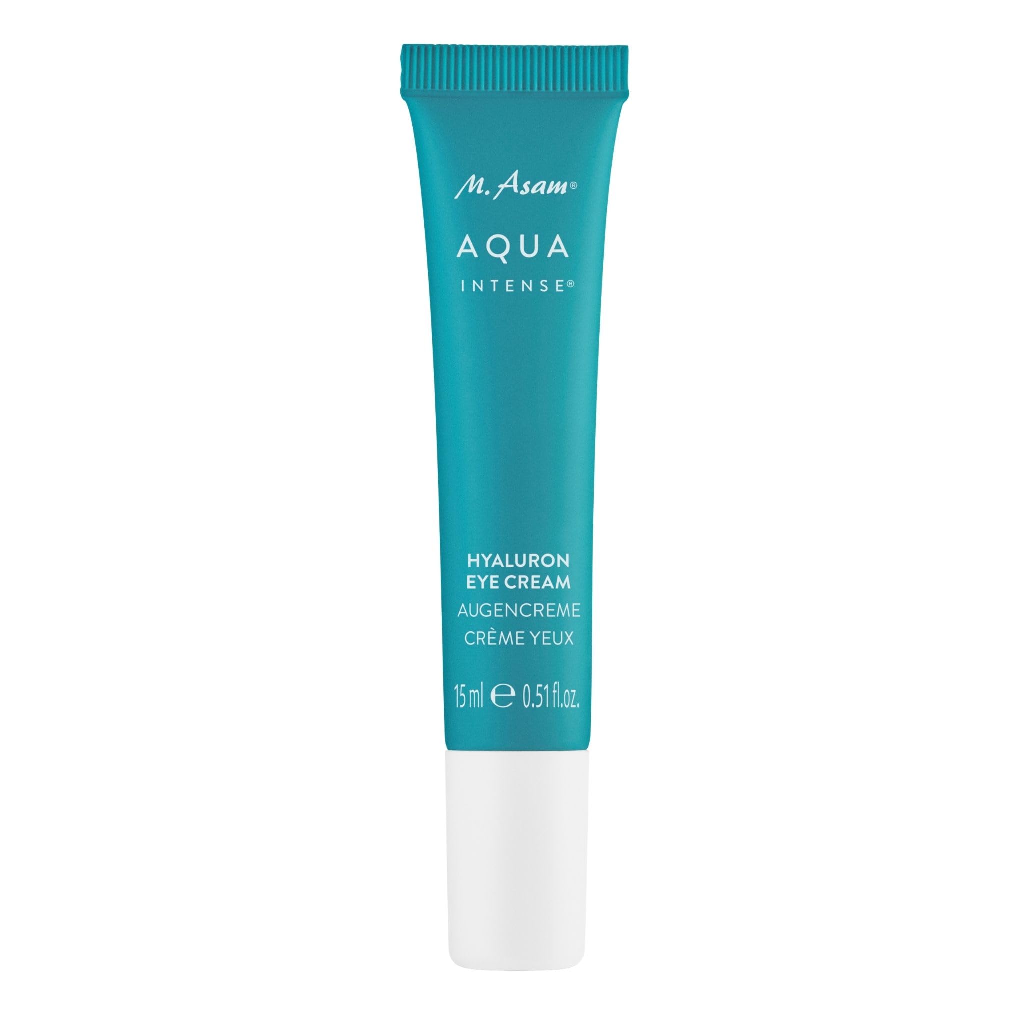 M. Asam AQUA INTENSE Hyaluron Augencreme (15ml) – Parfümfreie Augenpflege mit Hyaluron & Silicium, Spendet Feuchtigkeit & Polstert Trockenheitsfältchen auf, Für eine Frische & Strahlende Augenpartie