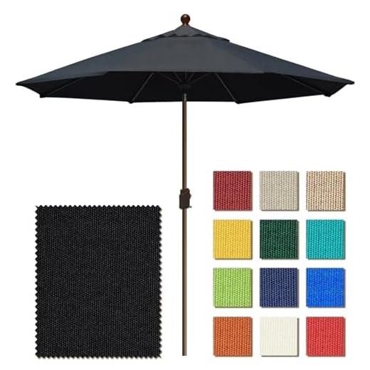 Best outdoor umbrellas made in usa EliteShade 9Ft Non-Fading Patio Umbrella