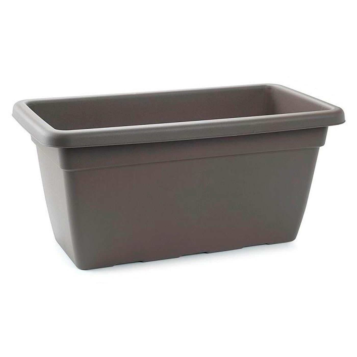 AC - Jardinera con Plato - Fabricado en Polipropileno - PLFT - Macetero para Jardin - Maceta para Plantas y Flores Rectangular de Plástico con Agujeros de Drenaje - 50 cm - Color Antracita — view 31