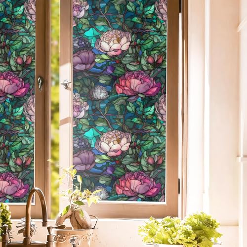 Vinilo decorativo rosa para ventana 15.7x118 pulgadas