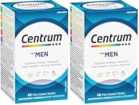 Centrum For Men, Multivitamin with Vitamins & Minerals to Support Energy, Immunity, Heart Health & Muscle Function, 60 Tablets (Pack of 2)
