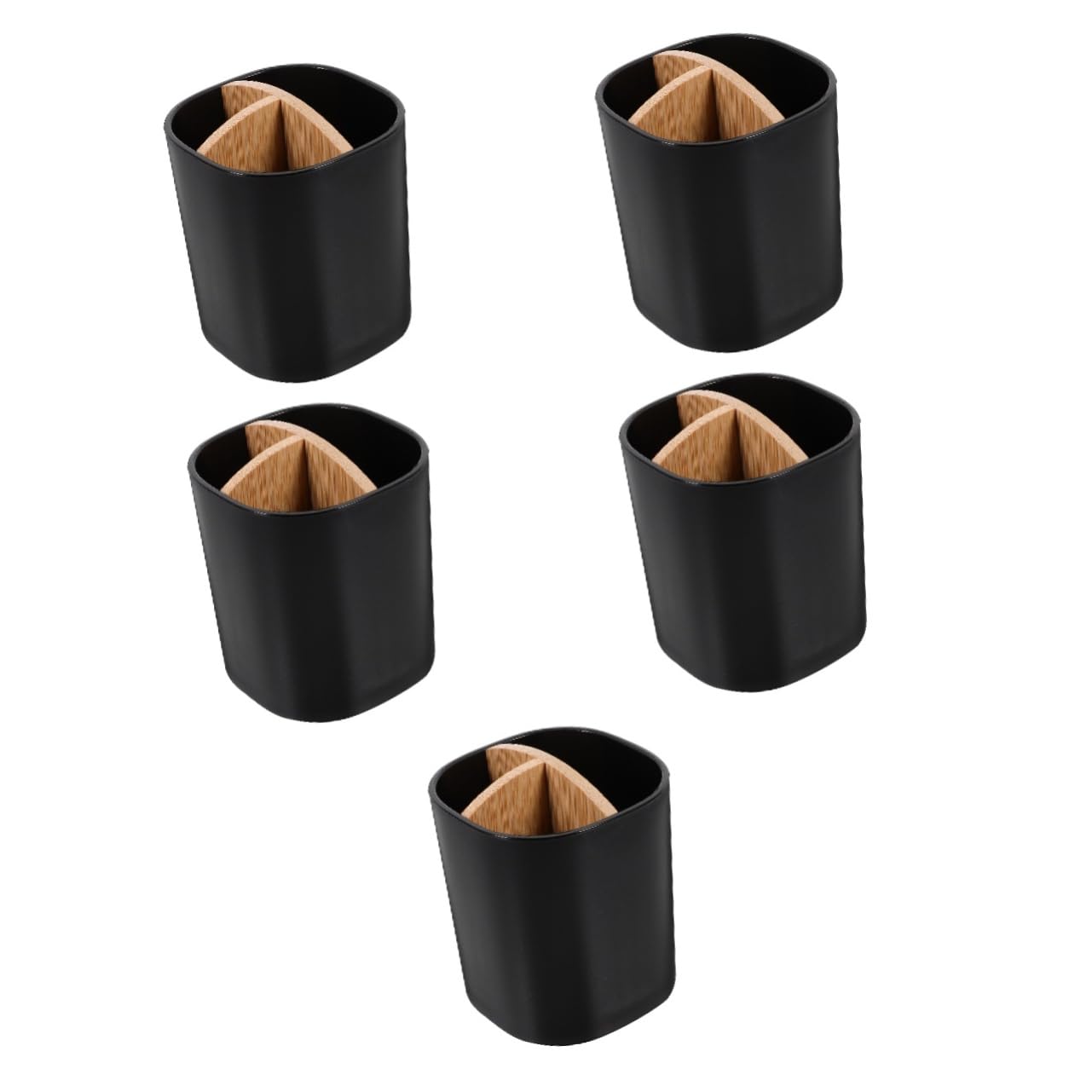 MAGICLULU Supporto Portaspazzolino Da Denti 5 Pezzi 2 Slot Portaspazzolino Per Dentifricio Robusto Organizer Non Domestico