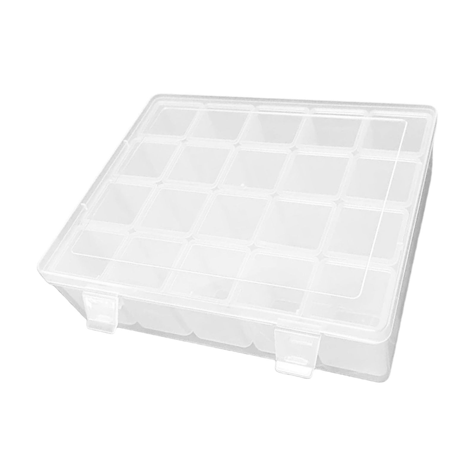 Kaeltsyn Craft Organiser Container Clear Storage Box with 20 Removable Compartments for Painting Tool Jewelry Accessorie Painting Box