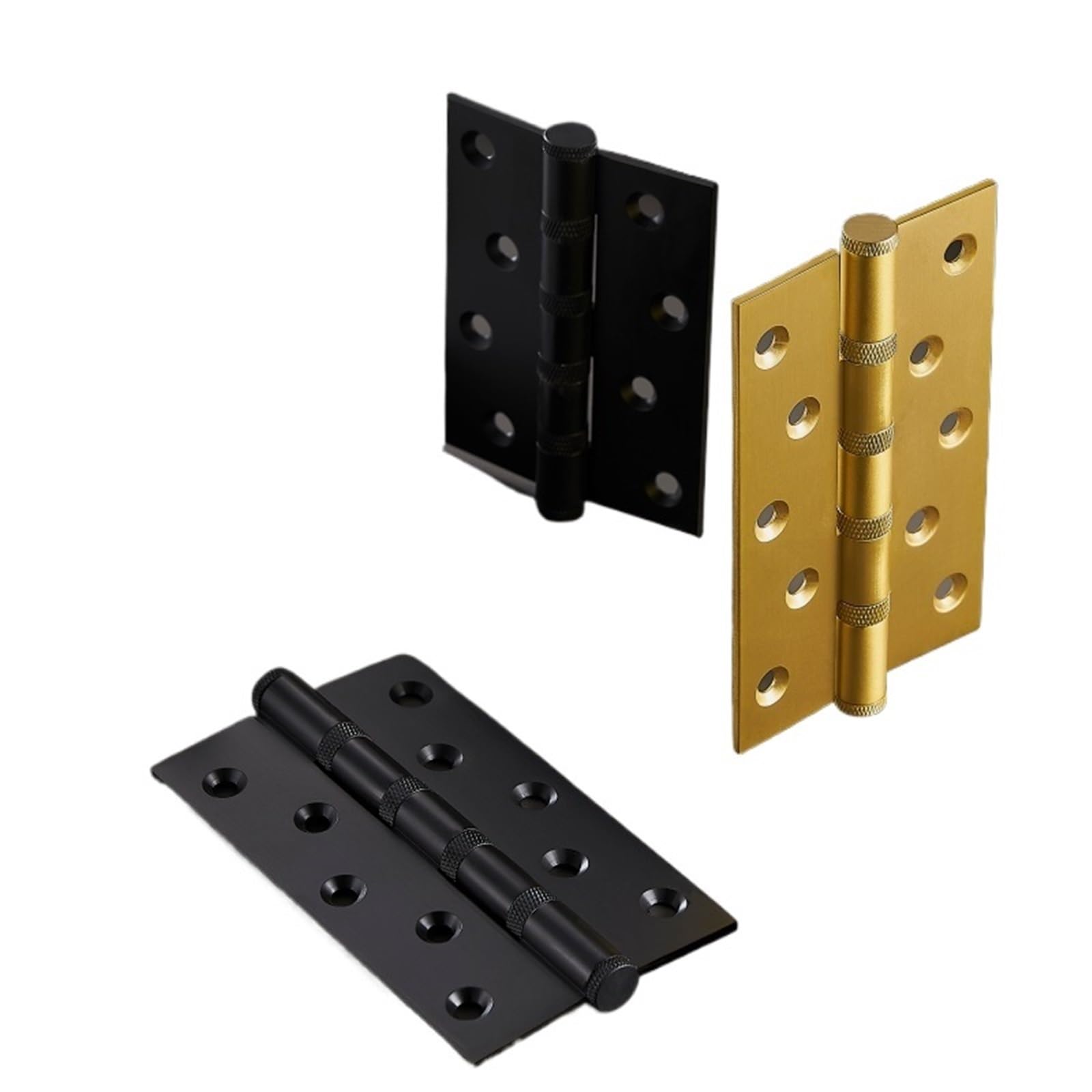 1pcs Dooroom Brass Knurled Door Hinges Slot Smoothly Thickening Mute 4 Inch 5(H4016-QBCF)