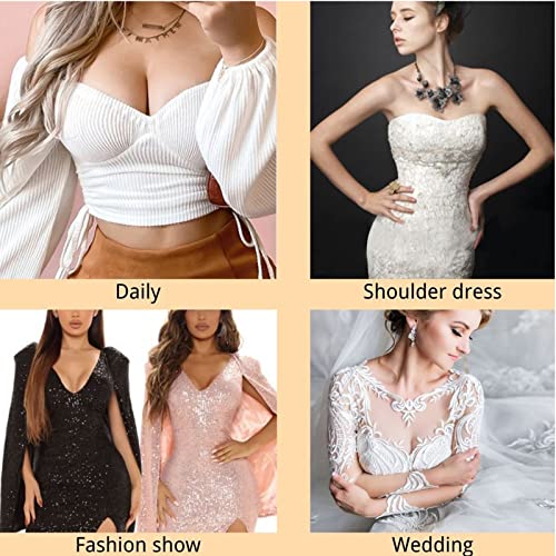 Yihi Women's Strapless Push Up Thick Padded Bra With Convertible Clear Straps Underwired Lift Up Supportive T-Shirt Bras Black 34B #TOP6