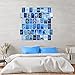 WOONKIT Blue Wall Collage Kit - Aesthetic Pictures, Room Decor for Teen Girls, 50pcs 4x6 inch