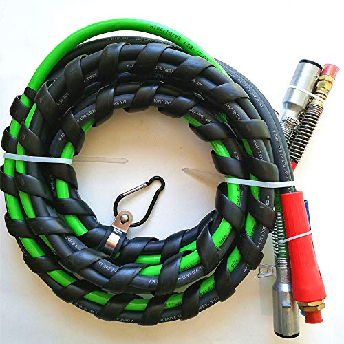Trackon Parts 12 Ft. 3-in-1 Wrap Set, ABS Electrical and Rubber Air Line Hose Assemblies, for Semi Truck Tractor Trailer - Thumbnail 3