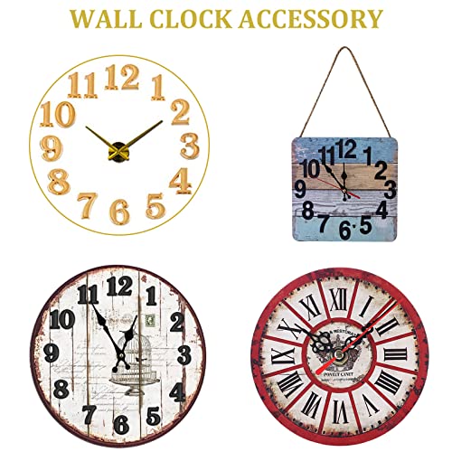 Clock Numerals Kit DIY Digital Clock Numbers Arabic Number and Roman Number for Clock Hands Replacement Parts Clock Accessories in Black Silver Gold (6 Pieces) by GrliTra - Used condition - Image 4