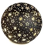Stilvolle LED-Zimmer-Deko die modern und filigran ist. Als weihnachtliches Wohnaccessoires ist die LED Weihnachtskugel zum stellen beleuchtet und unbeleuchtet ein wunderschöner Eyecatcher in ihrem Wohnzimmer, Küche, Bad, Flur oder Eingangsbereich.