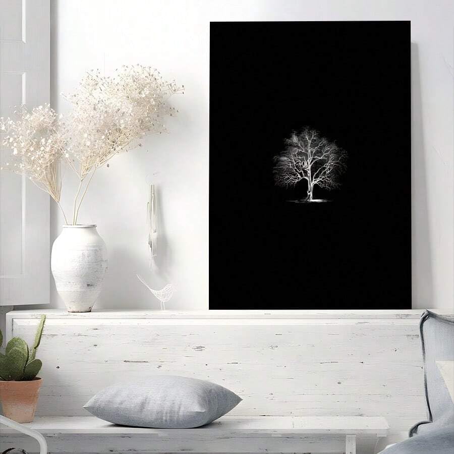 Tableau miniature d'arbre art mural moderne affiche imprimée sur toile - 2