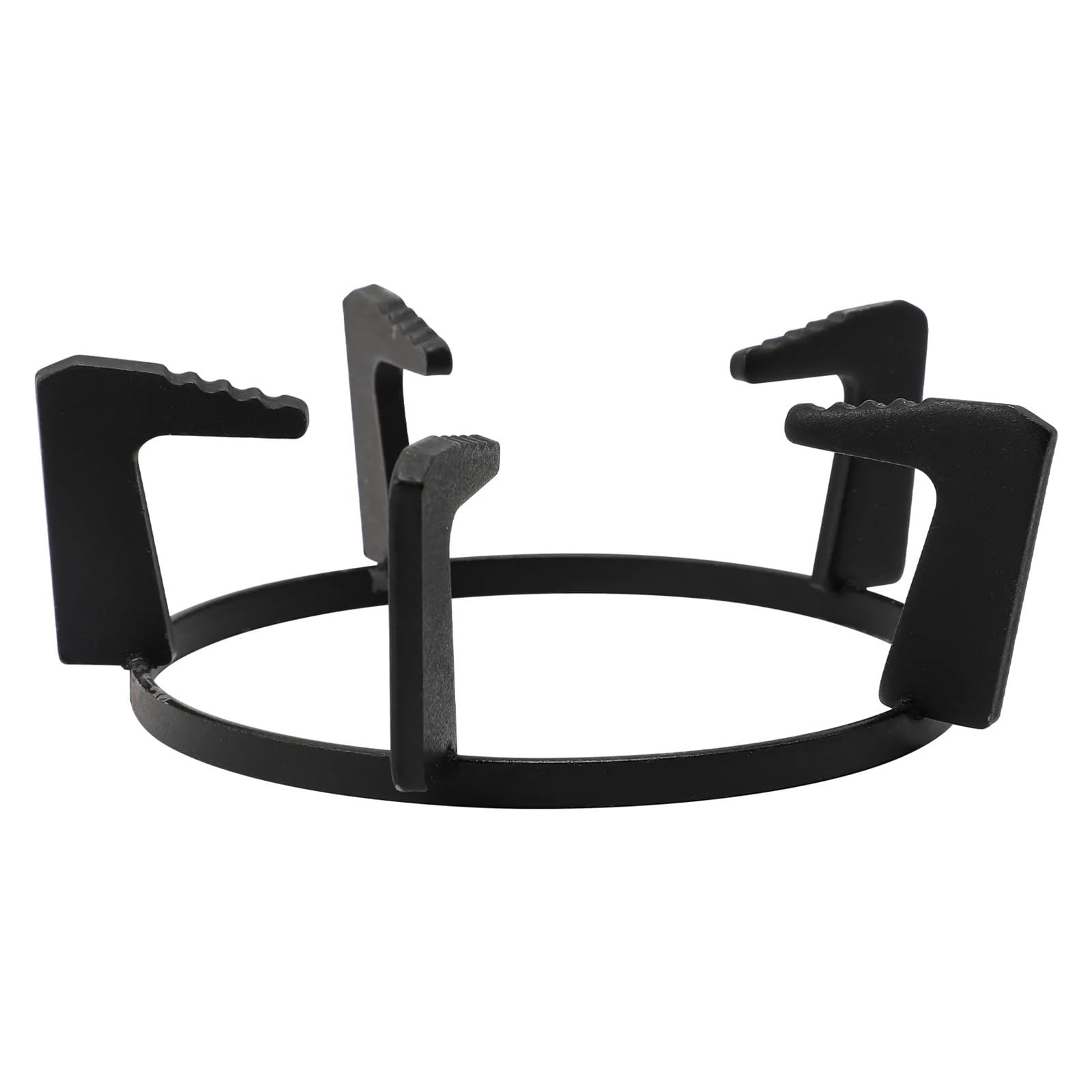 Zovloer Black Cast Iron Stove Rack For Gas Stove, 7.5-Inch Pot Ring Stand For Milk Pan Wok