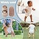 OUDQFCJ Stoppersocken Kinder Baby, 4 Paar ABS Atmungsaktiv Antirutschsocken Kinder, Krabbelsocken Baby Baumwolle, Jungen und Mädchen Crew Socken mit Tiere