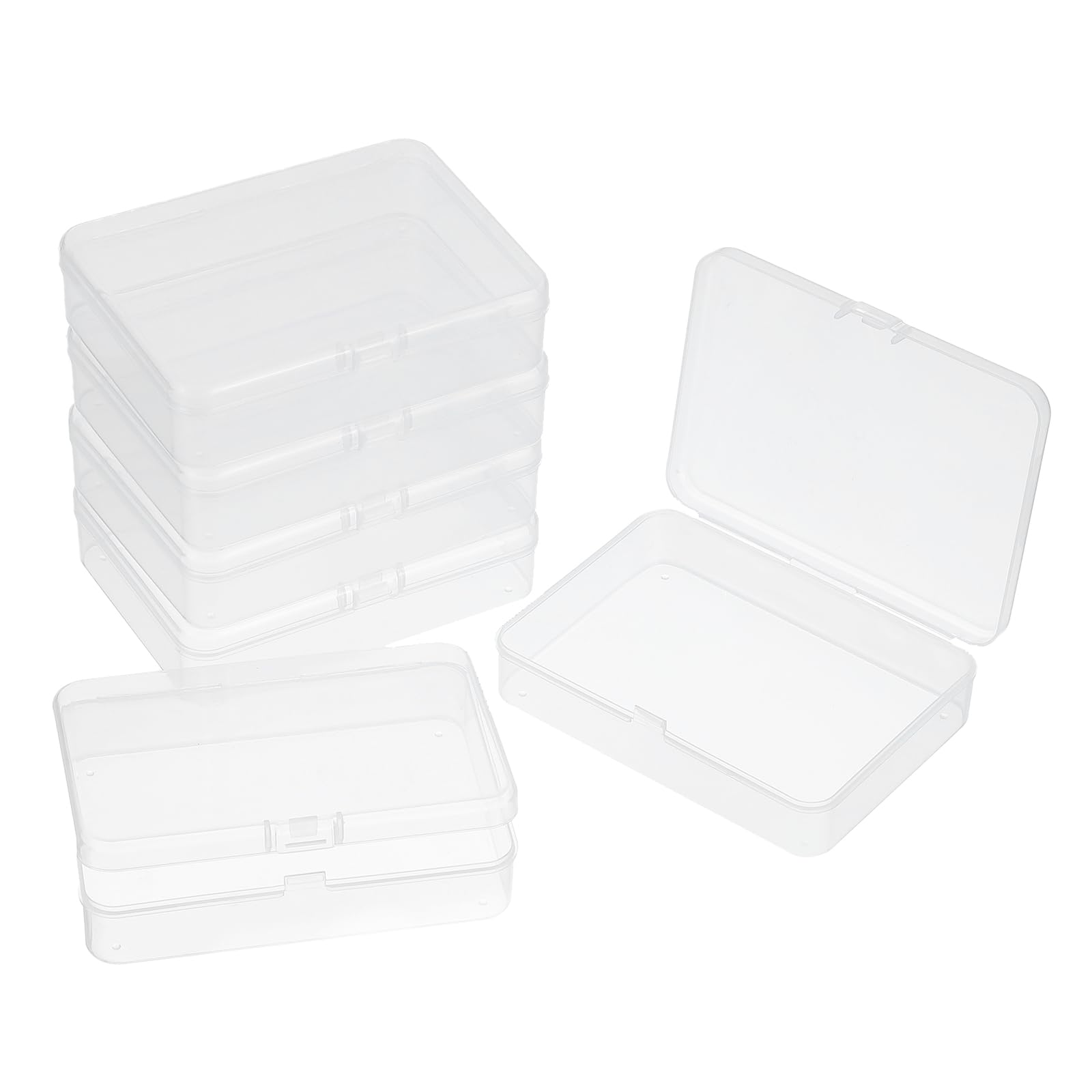 Boîtes de stockage en plastique pour collecter petits objets, rangement transparent anti-perte