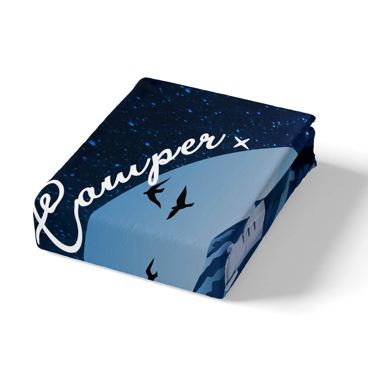 Homewish Happy Camping Juego de funda de edredón para caravana, juego de ropa de cama de noche estrellada súper King, ropa de cama rústica de granja, accesorios de camping, funda de edredón