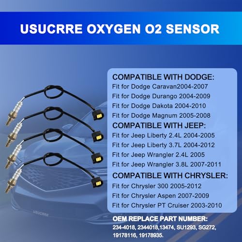 Sensor de Oxígeno O2 Usucrre 4PCS Modelo 56028994AA miniatura 2