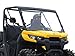 SuperATV Heavy Duty Scratch Resistant Full Windshield for Can-Am Defender HD 5/8 / 10 / MAX (2016+) - Easy to Install!