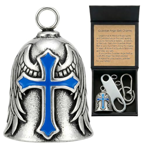 Image of Motorcycle Bell Guardian Angel Gremlin Lucky Charm Gift For Riders
