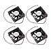 MAD HORNETS 4 Pezzi Ventola di Raffreddamento Senza spazzole 12V 0.2A 7020B 70x70x20mm Filo a 2 Pin