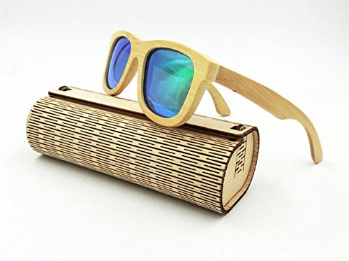 Farway 1pc legno di bambù scatola per occhiali da