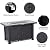 44" Propane Fire Pit Table (Double Door), 50000BTU Rectangle Fire Table with Cover & Rain Cover, Sturdy Steel and Iron Fence Surface, CSA Safety Certified, Companion for Your Garden