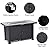 44 Inch Propane Fire Pit Table, 50000BTU Rectangle Fire Table with Double-Sided Cover, Separate Storage Space, Slate Tabletop&Hidden Ignition, CSA Certified, Companion for Your Garden (Double Door)