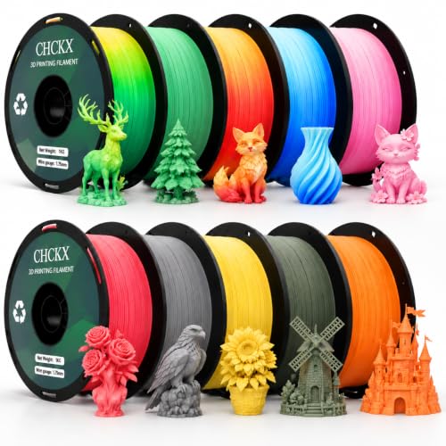 CHCKX Matte PLA 10 Pack (10 Colors), 10x1kg