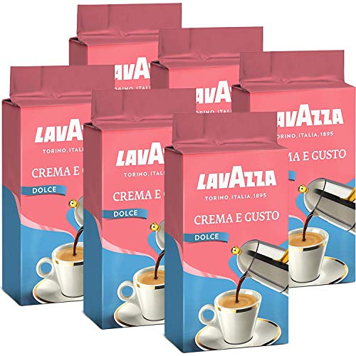 Lavazza Crema e Gusto Dolce, Café Moulu, 6x 250g