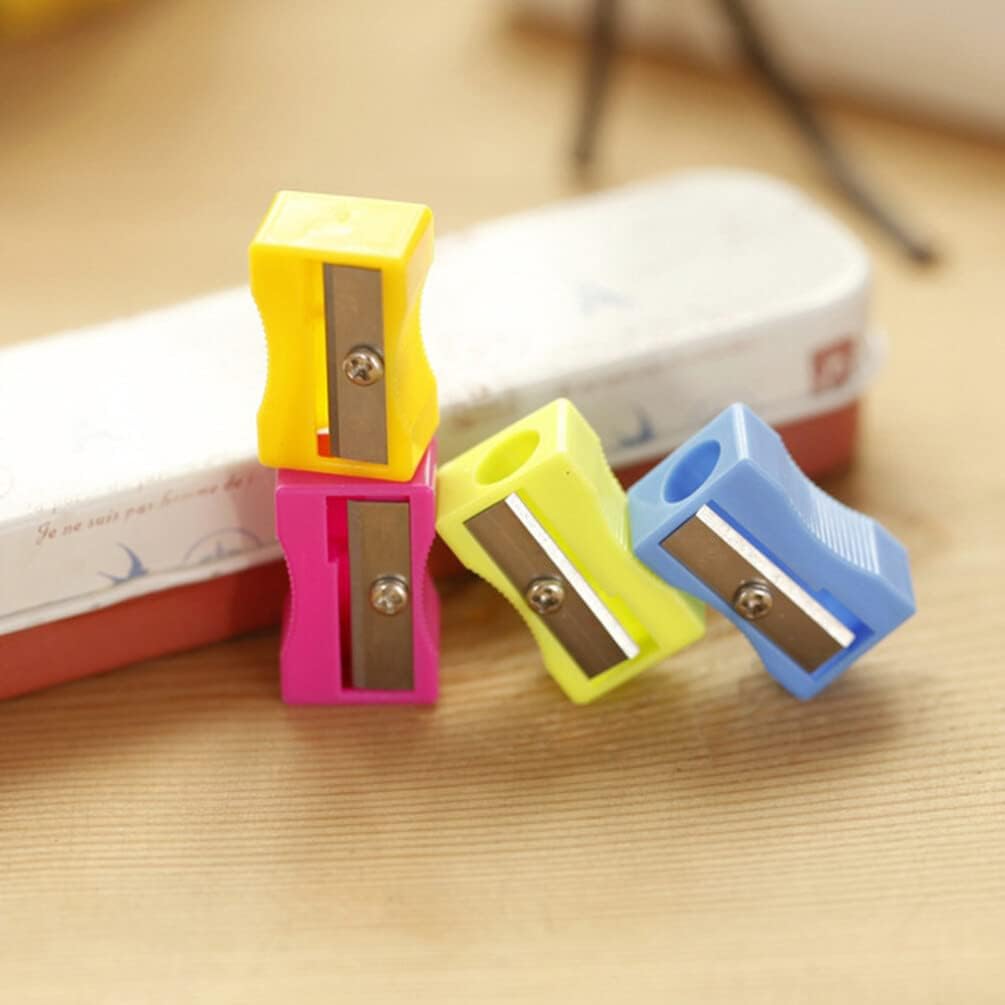 Tofficu 24 Pack Pencil Sharpeners Bulk, Mini Handheld Plastic Pencil Sharpener for Kids, Small Manual Colored Tools for Classroom Prizes, Goodie Bags and Party Favors image 5