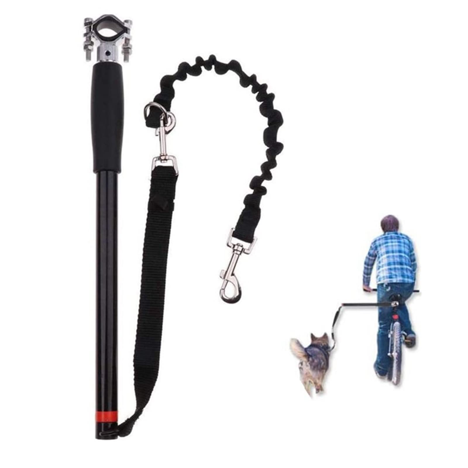 FGDTREE Dog Leash Easy Installation Removal Hand Free Bicycle Attachment for Outdoor Exercising Cycling Safe with Pets Dog Leash Harness Quick Release Attachment for Small Large Dogs Dog Hands Free