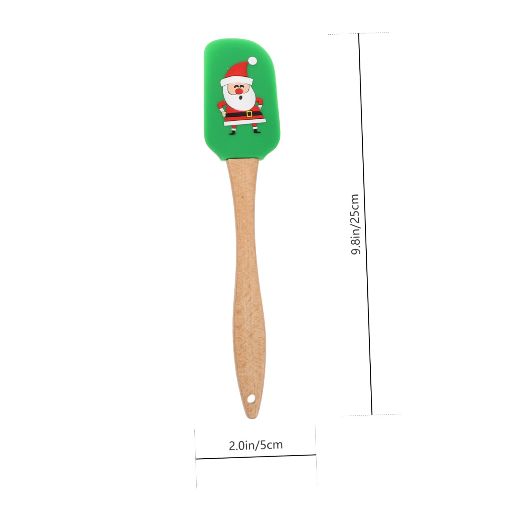 4stücke Silikon Teigschaber mit Weihnachtsdesign Butterstreicher und Sahnestreicher für Backzubehör als Geschenk für Backliebhaber Zufällige Farbe Zufälliger Stil