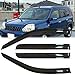 4pcs Original Shatterproof Side Window Wind Deflectors for Nissan X-Trail 2007-2013 Euro,Rain Guards,Nice Looking Window Visors for Cars,Vent Deflector NI35