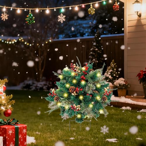 Urna navideña decorativa de alta densidad con luz artificial 3