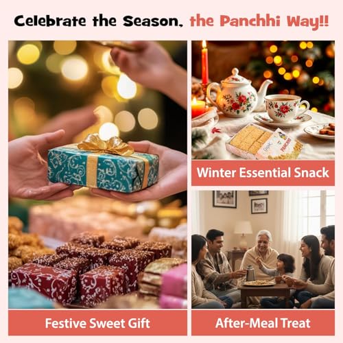Image of Panchhi Ka Petha COMBO (1Kg Kesar Petha + 500g Kutema Gud Gajak) - Original Agra Petha & Gajak, Traditionally Made with Kesar Saffron (Since 1926) Gajjak Made with Sesame Seeds, Gur & Dry Fruits