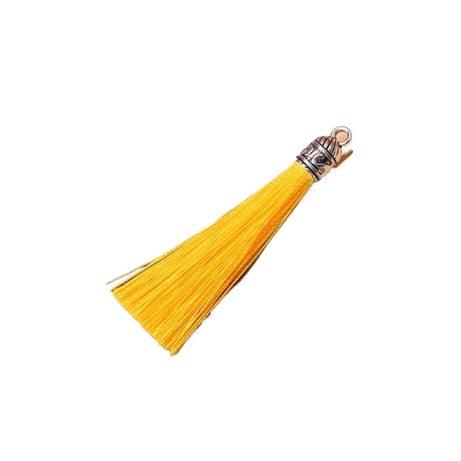 Ornamental tassel, Tassels Decoration Silky Handmade Mini Crafting Tassel for Bracelets DIY Craft