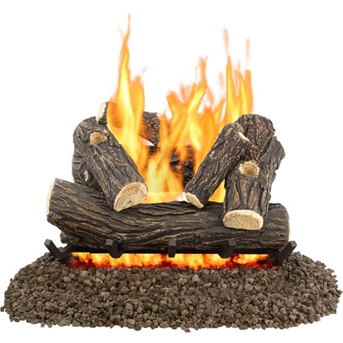 Pleasant Hearth 24" Willow Oak Vented Gas Log Set 55,000