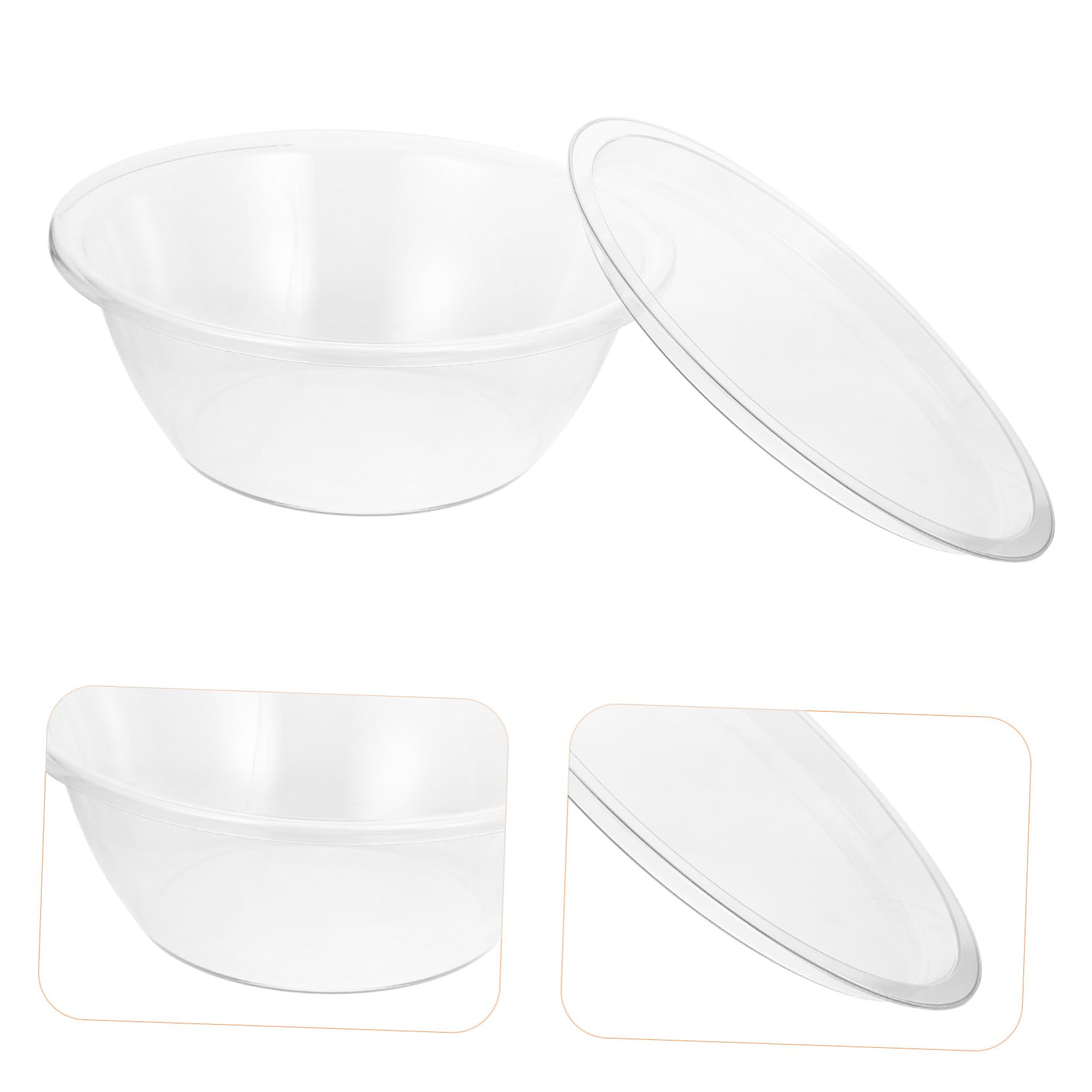 Gatuida Ciotola da Impasto con Coperchio, Plastica, Profonda, Grande