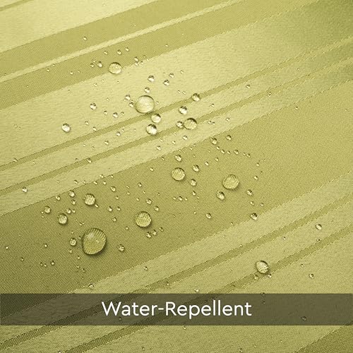 Image of Encasa XO Waterproof Shower Curtain for Bathroom 6 x 6 feet(183x183 cm), Anti-Fungal Polyester Washroom Curtain with 12 Hooks, Wet & Dry Partition Toilet Curtains Stripe Sage