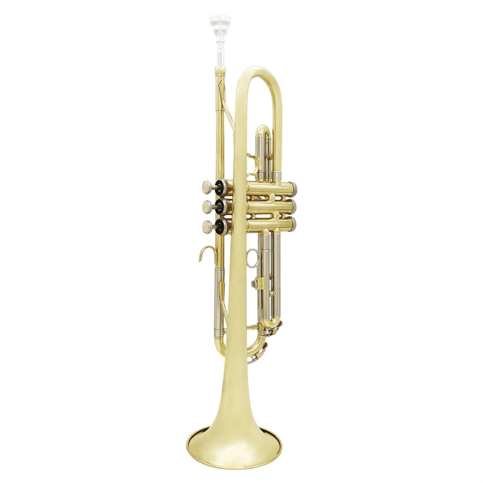 Blechblasinstrumente Trompete B-Trompete Aus Messing, Gold Und Silber, Zweifarbig, Trompete Für Anfänger, Blechblasinstrument
