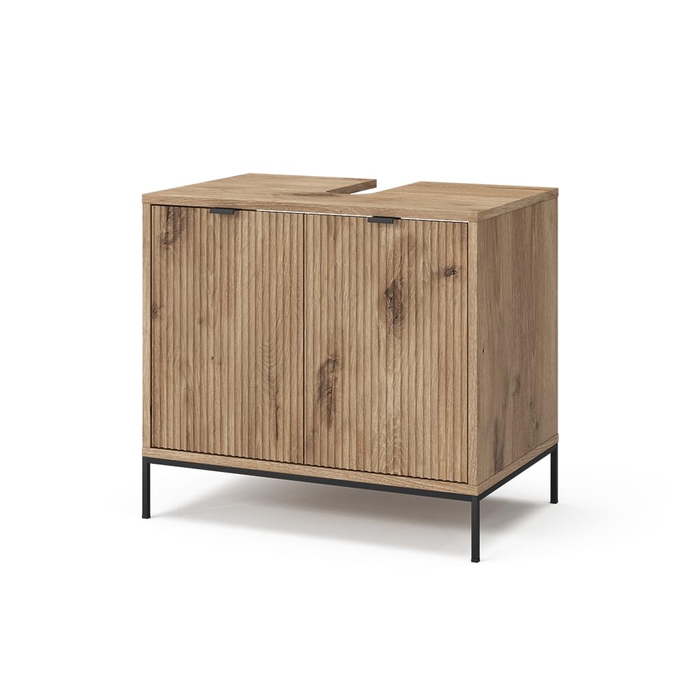 Vicco Mueble bajo lavabo Mueble bajo lavabo Eliza, Roble vikingo, 60 x 63 cm