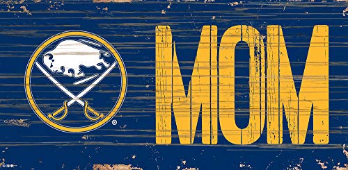 NHL Buffalo Sabres Unisex Buffalo Sabres MOM sign, Team Color, 6 x 12