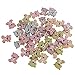 Produktbild non-brand 50 Stück Karikatur Tier Holzknöpfe Kinderknöpfe Für Nähen Handwerk Scrapbooking DIY - Bären, 27 x 24 x 2 mm