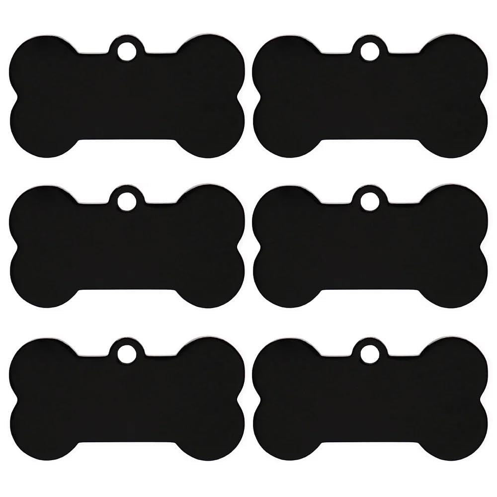 100 placas de identificación en blanco de acero inoxidable para perros, placa de identificación grabada personalizada, accesorios para mascotas, placa de identificación antipérdida