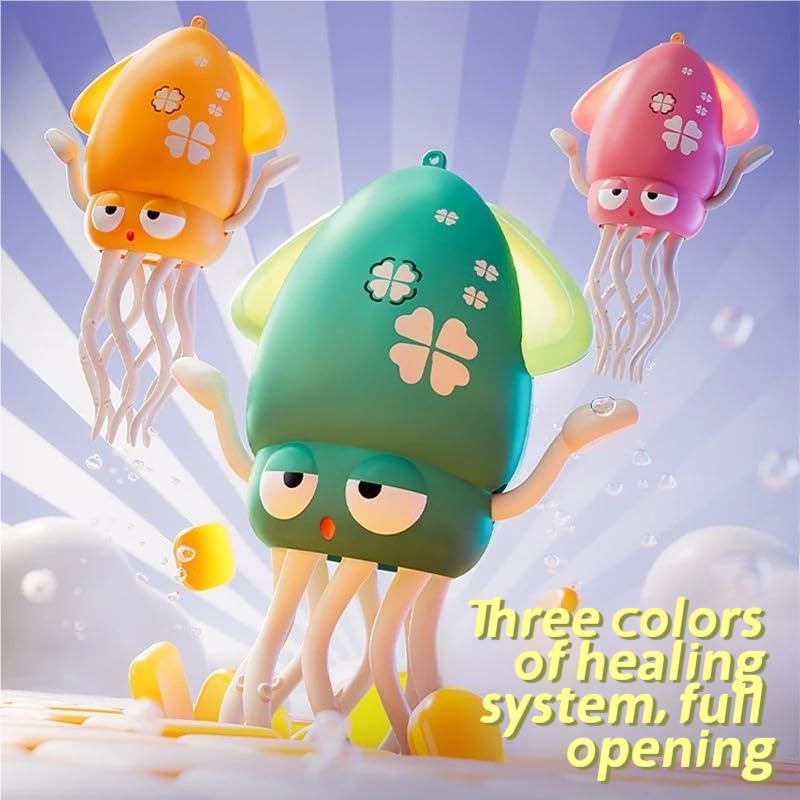 Image of CHDBLOCK Electric Dancing Octopus Baby Toy, Automatic Evasion Octopus Toy with Led Light and Music, Interactive Entertainment for Baby Sensory Development Birthday Gifts(Pink)
