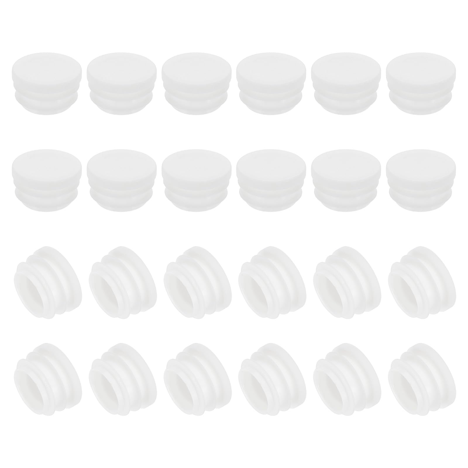 Kalitec G4540210 M40, tappi ciechi in plastica, rotondi, colore grigio chiaro, diametro 48 mm, M40, set di tappi ciechi, polvere e impermeabili, IP65